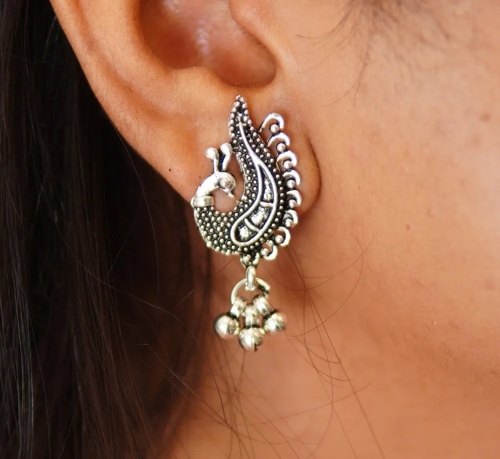 Earrings from classic necklace set