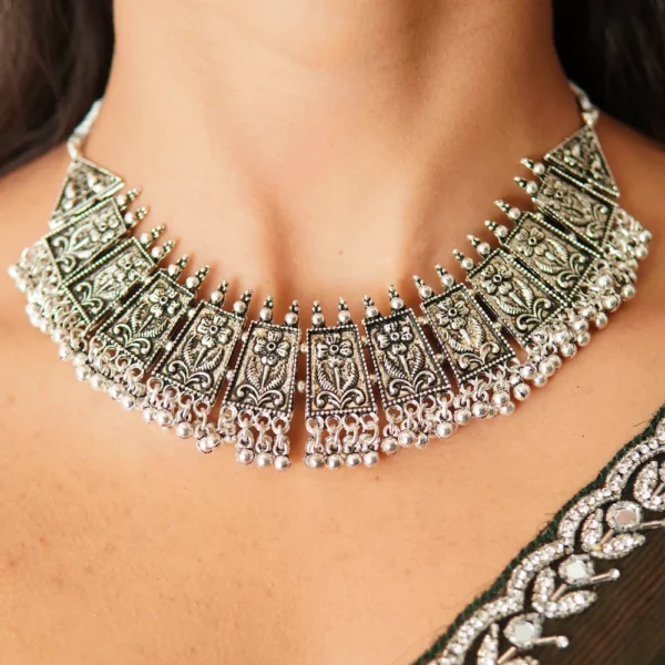 Ethnic Handcrafted Oxidized Jewelry Set for Parties