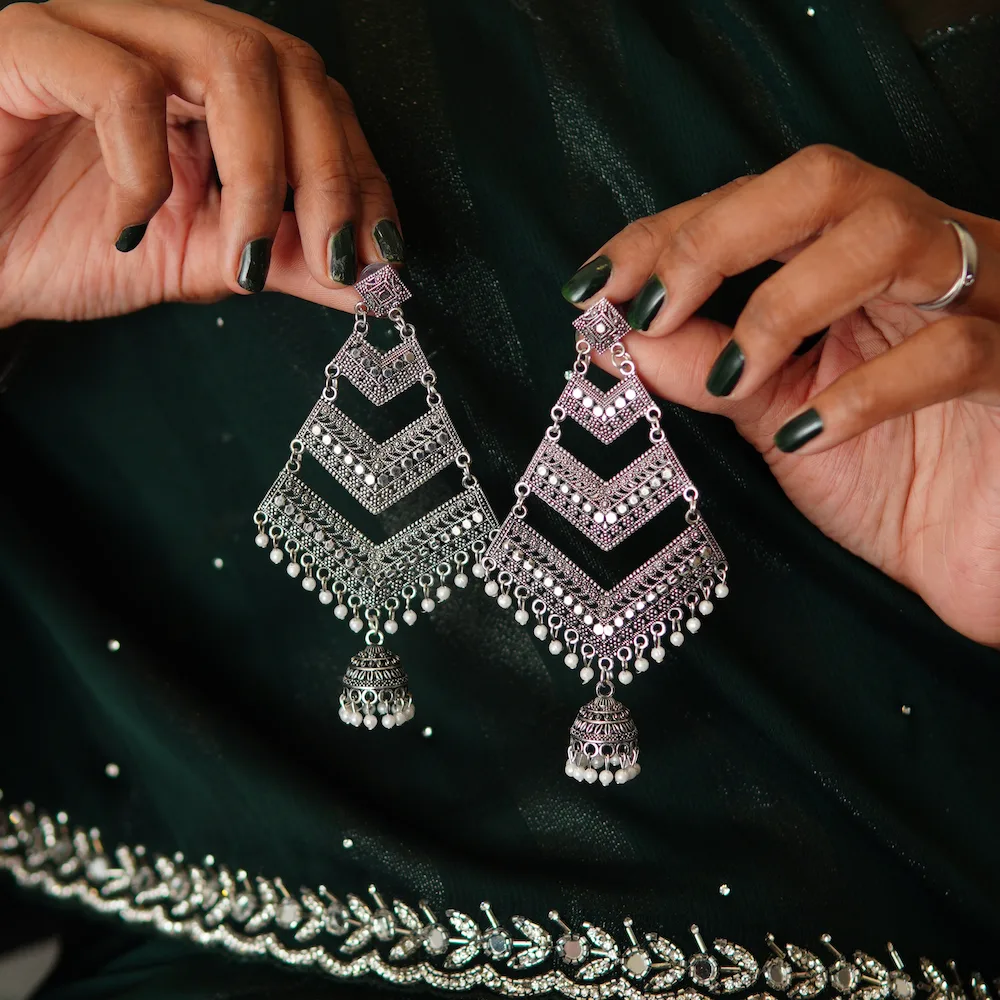 Elegant multi-layer earrings for women perfect for festive or casual wear