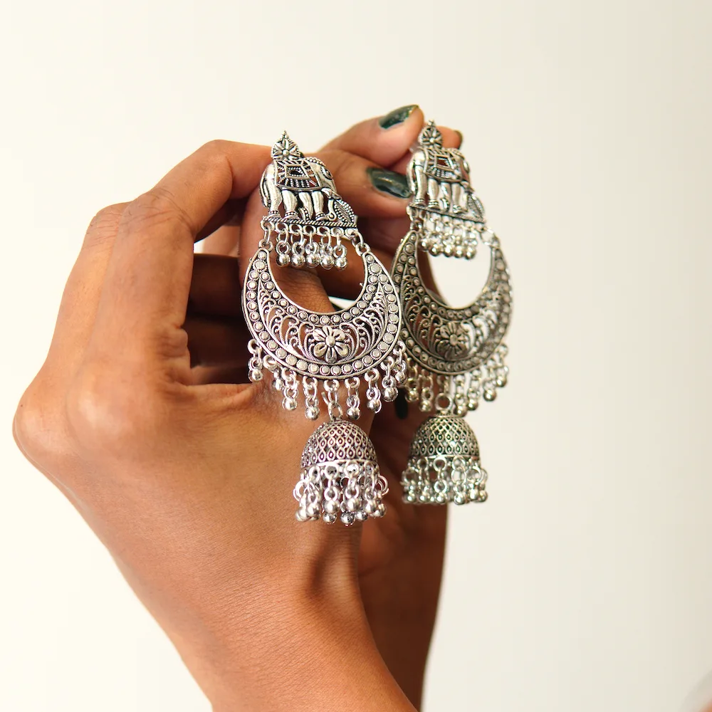 Unique elephant-inspired earrings for women and girls