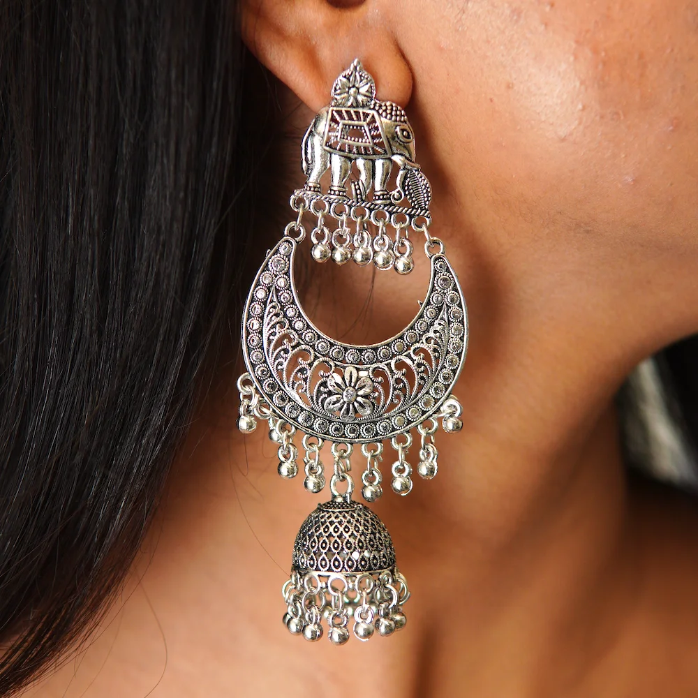 Unique elephant-inspired earrings for women and girls