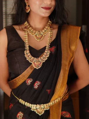 Heavy South Indian Jewellery Set for Women by Huviena