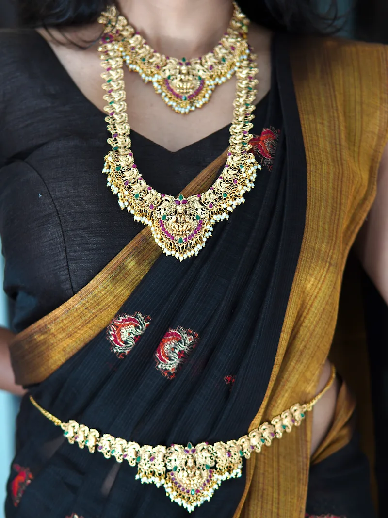 South Indian Jewellery Set for Women – Heavy & Traditional - Image 5