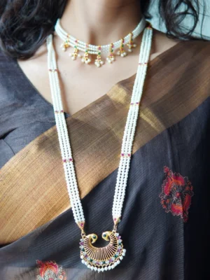 Handcrafted Maharashtrian Tanamani Mala – ethnic jewellery set for women