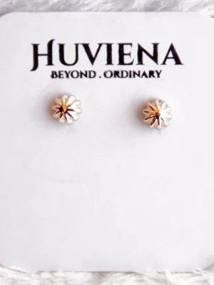 golden stud earrings for women