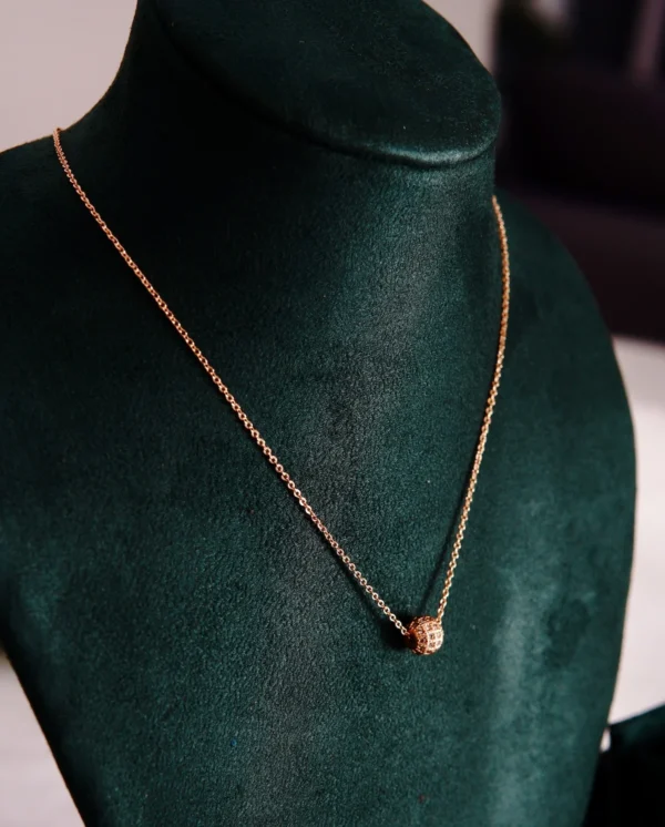 gold ball pendant necklace for women daily wear huviena